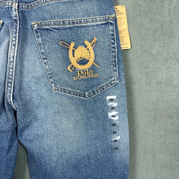 Polo Ralph Lauren Jeans Womens Size 26 Skinny Western Equestrian Suede Patches - Picture 8 of 12